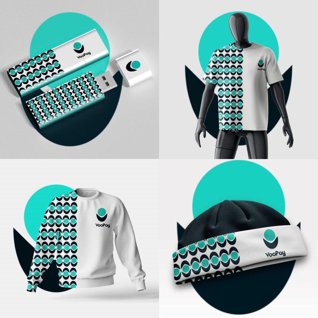 VooPay Brand Identity – Modern Fintech Merchandise Design