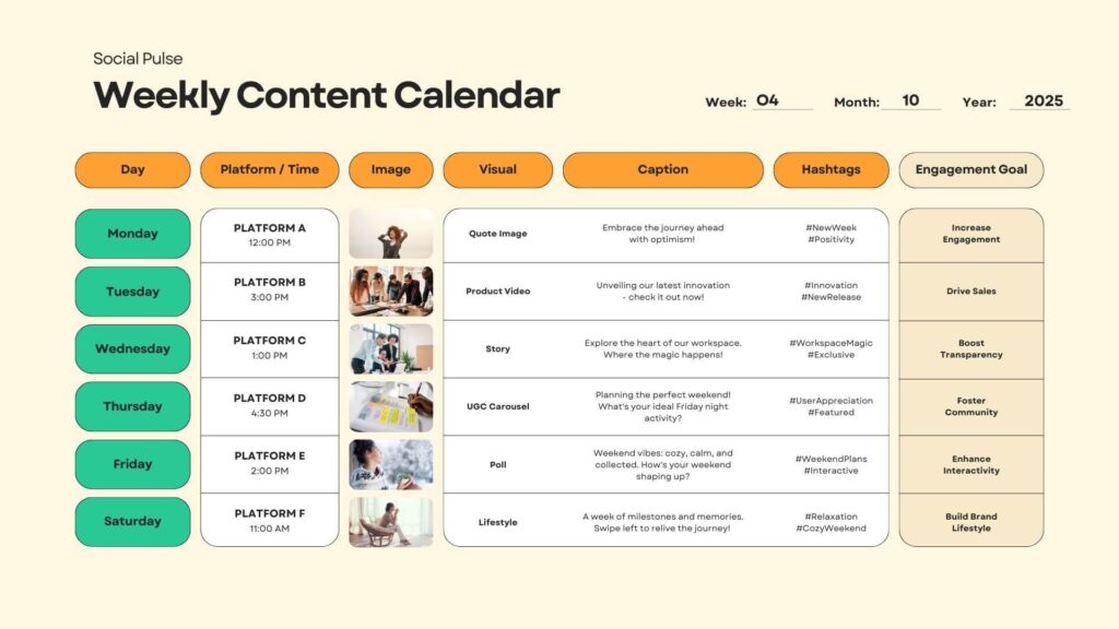 Social media content and strategy