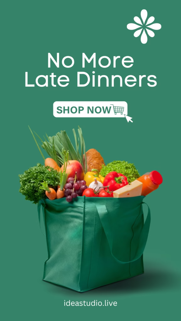No more late dinners, creative portfolio showcase